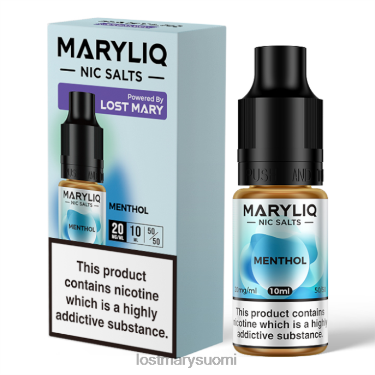kadonneet maryliq nic -suolat - 10 ml DBH04223 mentoli | LOST MARY Vape Suomi