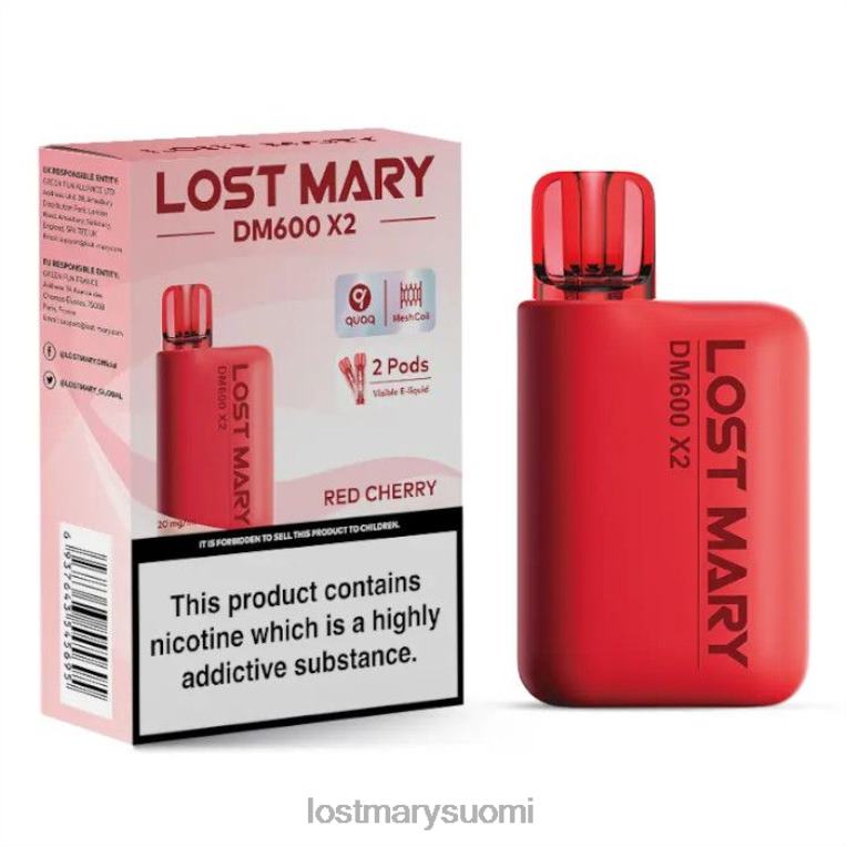 kadonnut mary dm600 x2 kertakäyttöinen vape DBH04198 punainen kirsikka | LOST MARY Price