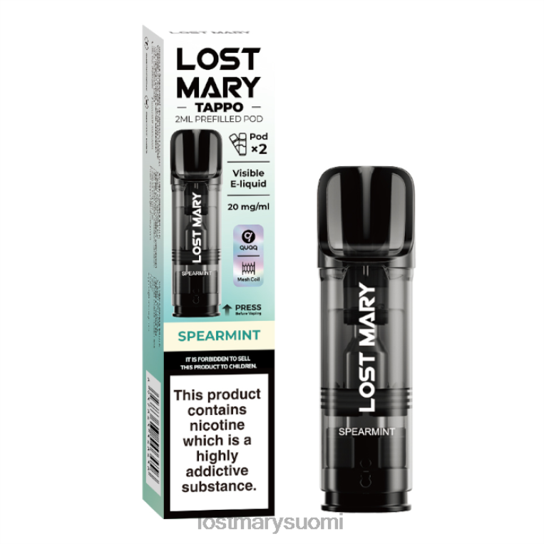 kadonneet mary tappo esitäytetyt palot - 20 mg - 2 kpl DBH04176 viherminttu | LOST MARY Flavours